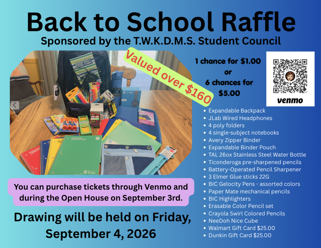 Student Council Back to School Raffle