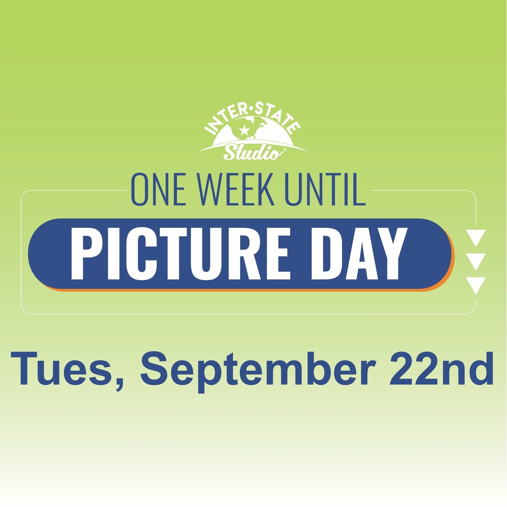 One week until Picture Day: Tues, September 22nd