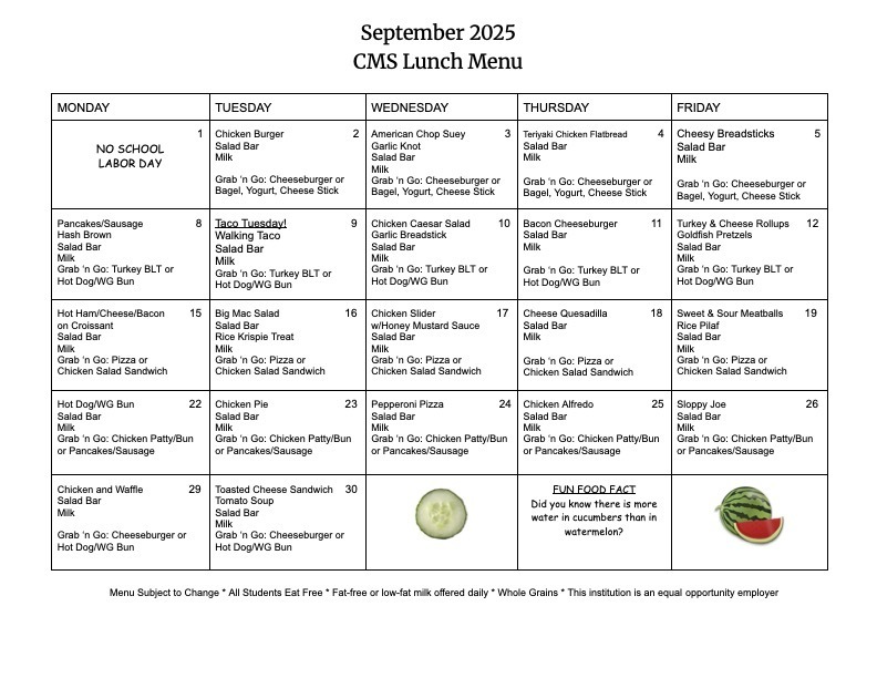 lunch menus