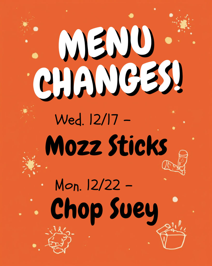 Menu changes