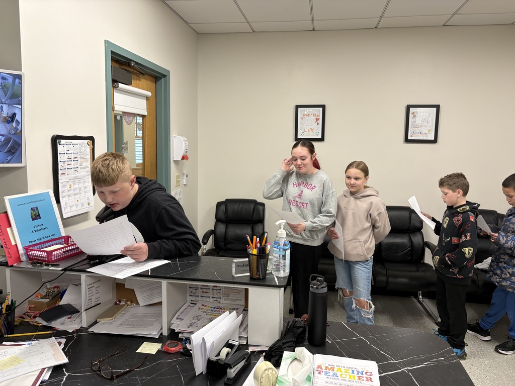Student leaders making announcements