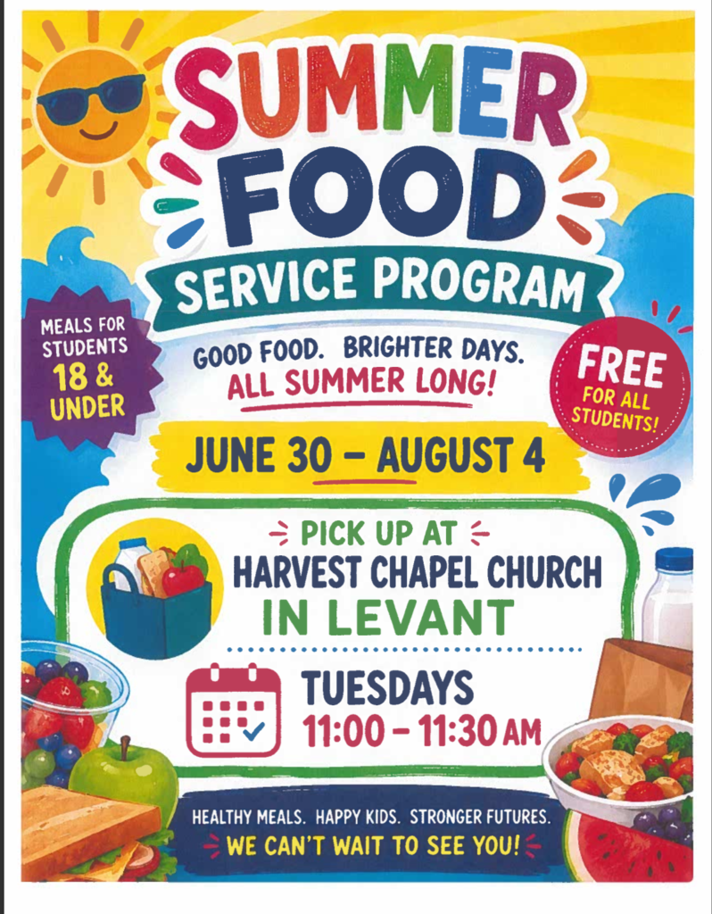 Summer food program - meals for ages 18 & under