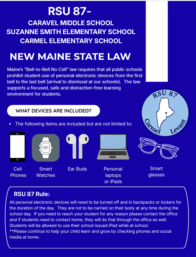 Cell Phone Policy - New Maine State Law
