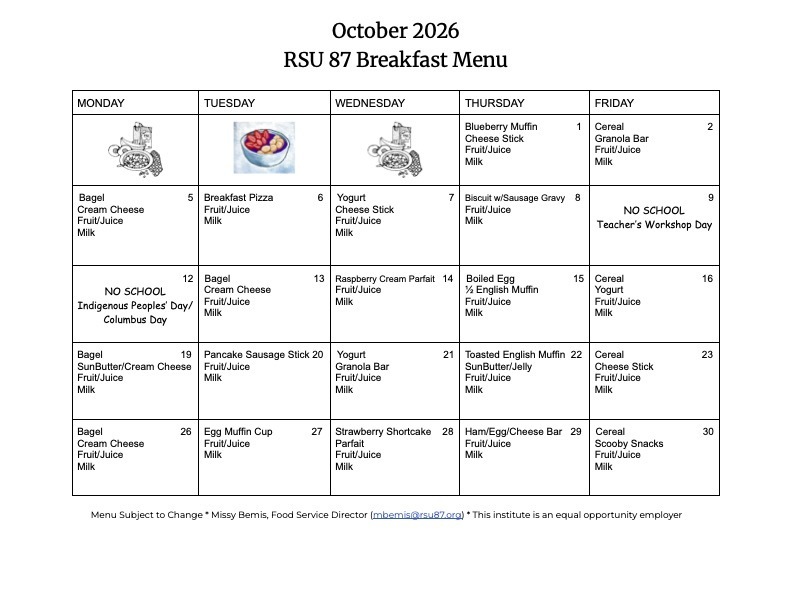 Breakfast Menu