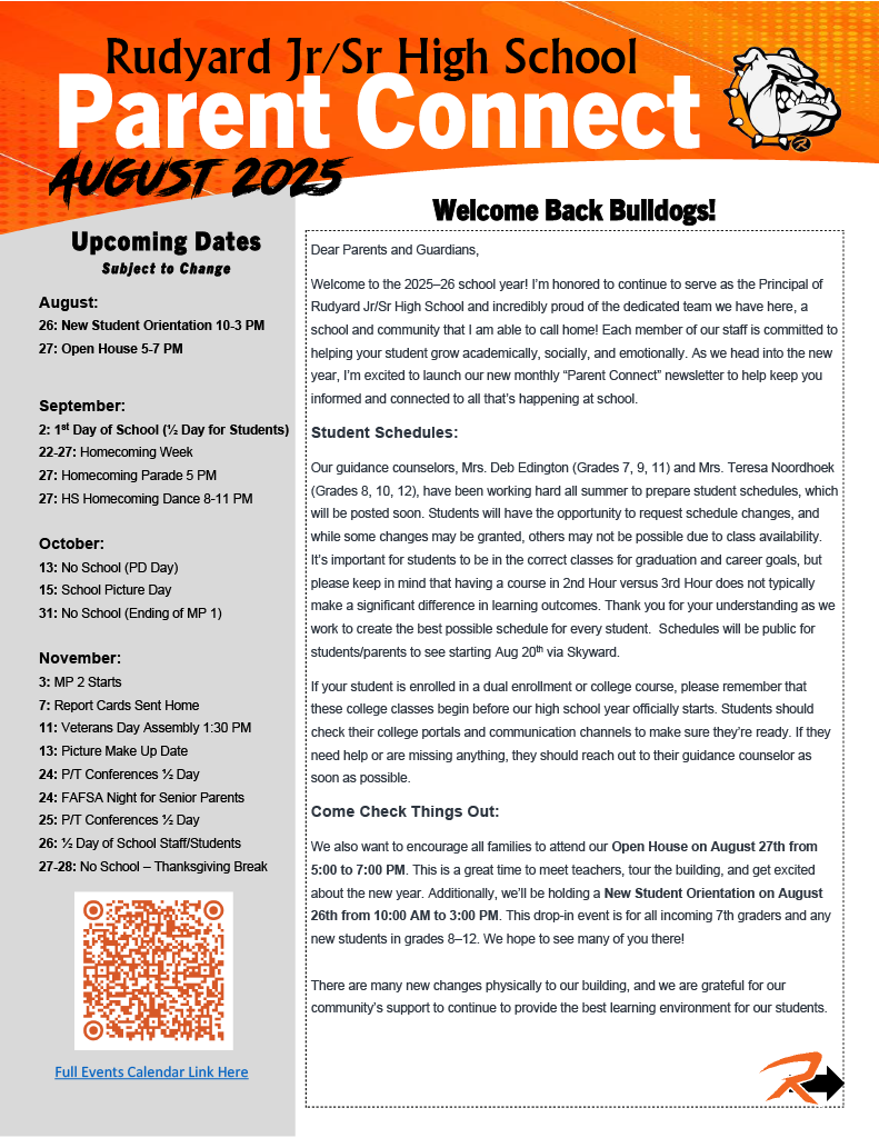 Parent Connect Aug 1