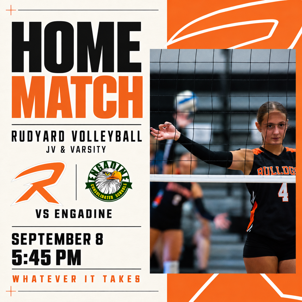 Volleyball Home Game 5:45 PM Sept 8