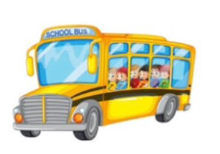 Yellow School Bus containing children