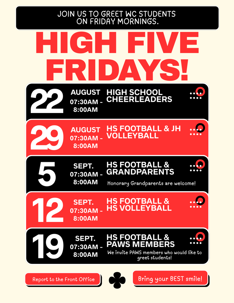 White City High Five Fridays