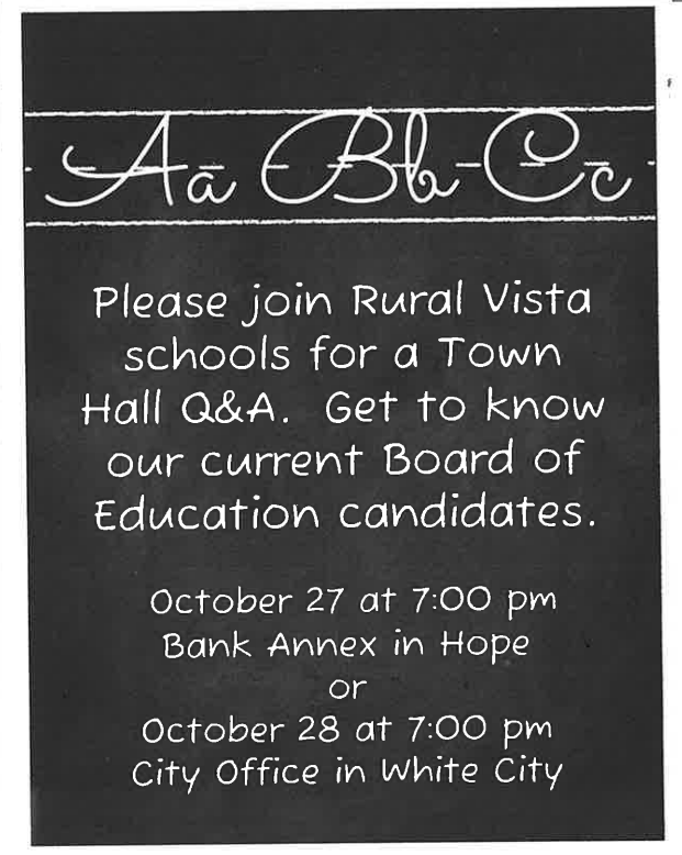 Chalkboard with writing