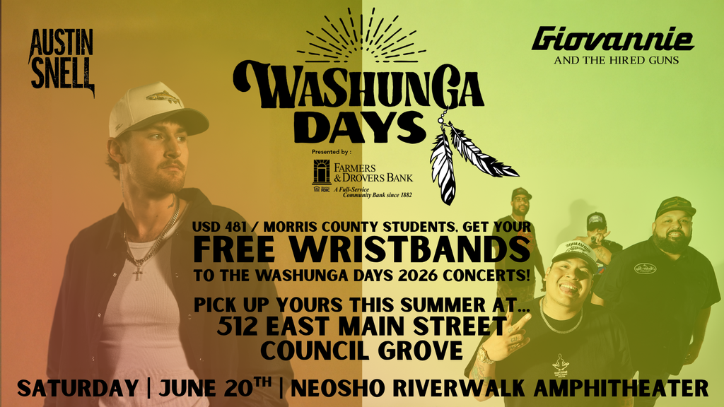 Free Washunga Day Wristbands to the 2026 Concerts!