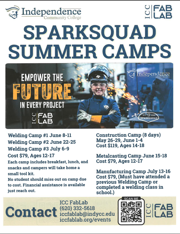 Flyer for Sparksquad Summer Camps