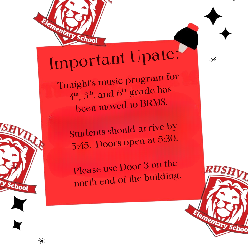 Important Update: Location Change for Tonight’s Music Program
