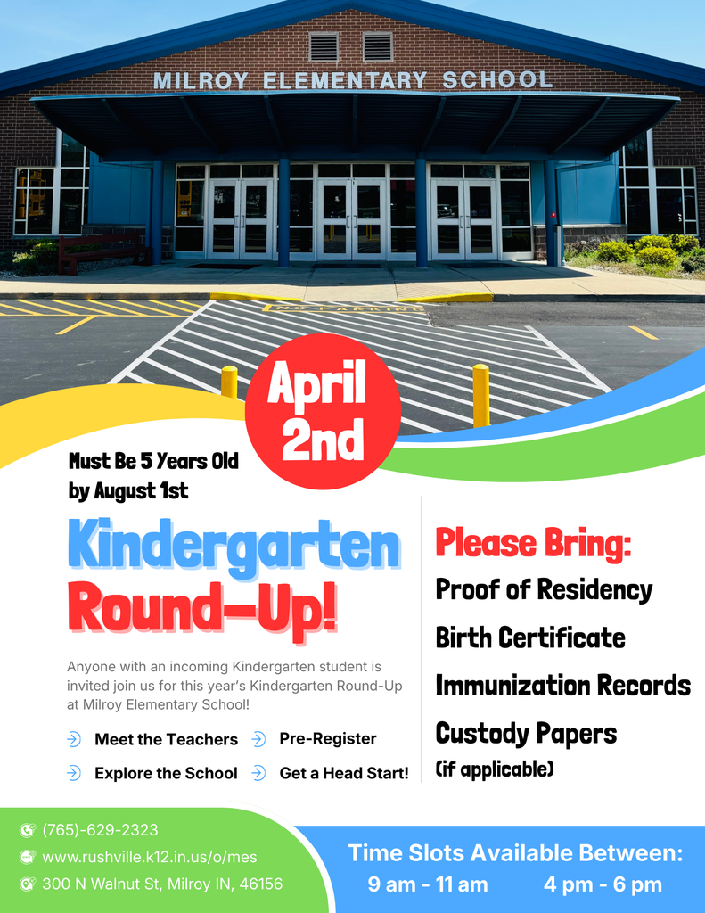 MiES Kindergarten Round-Up Post