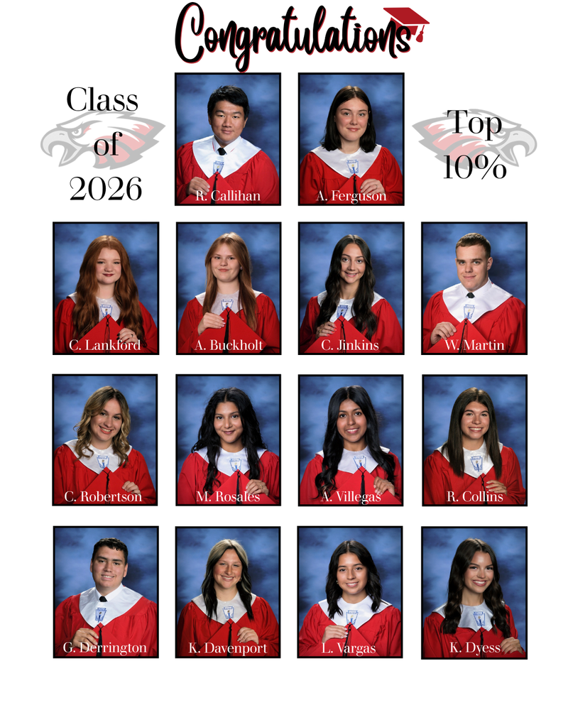 Congratulations Class of 2026 Top 10%