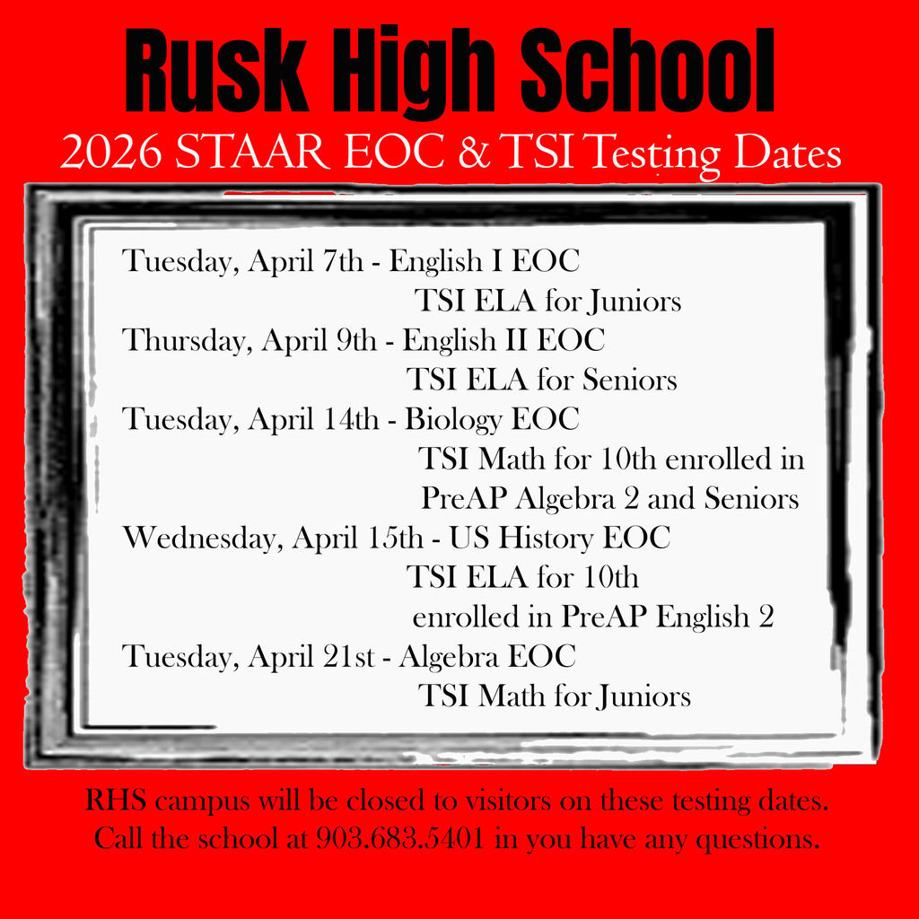 EOC Testing Dates 2026