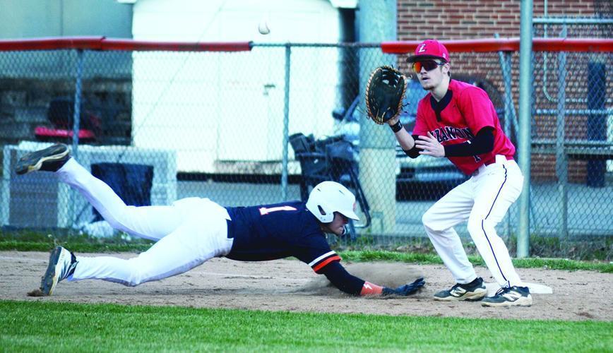 Connor Musick dives back to first 