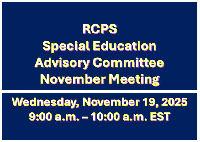 Special Ed Advisory Meeting-November
