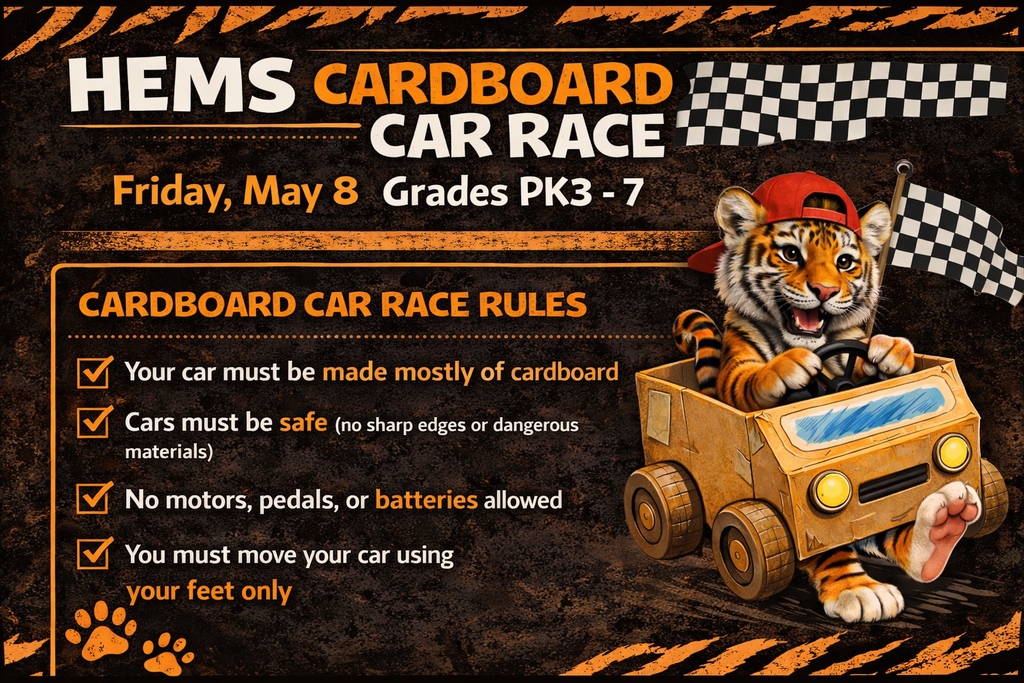 HEMS Cardboard Car Race - Friday, May 8th