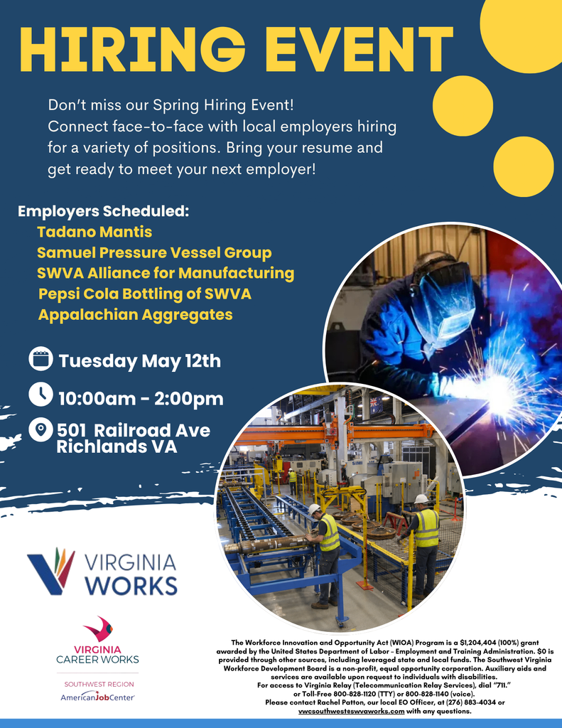 Upcoming Hiring Event