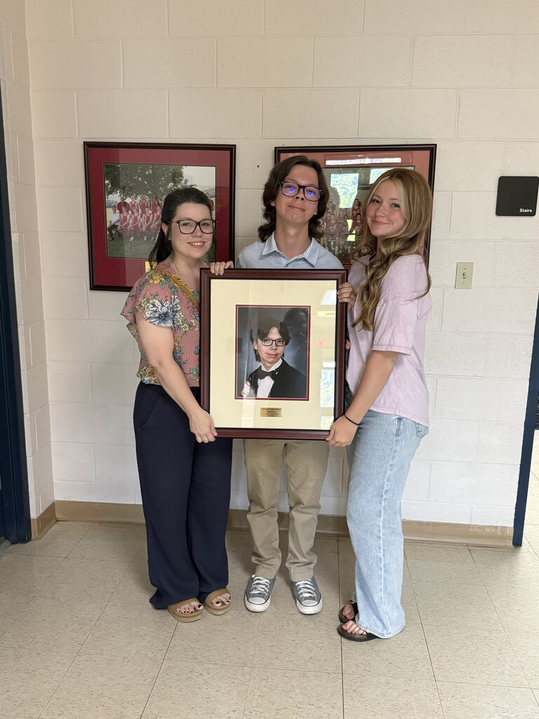 Lebanon High School Valedictorian being recognized at School Board Meeting
