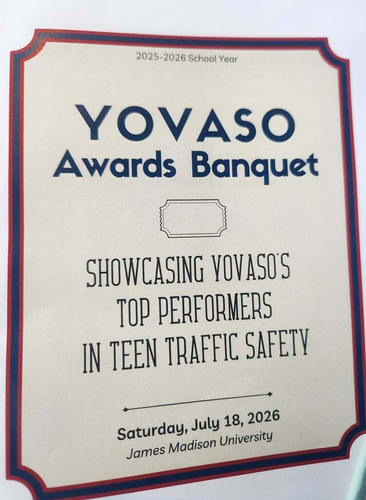 YOVASO Awards Banquet - Showcasing YOVASO's top performers in teen traffice safety.