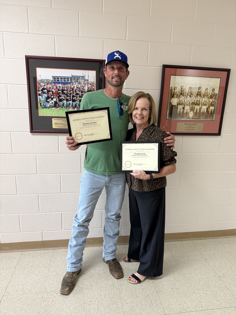 Wanda Gent & Dustin Presley - Teacher and Employee of the Year