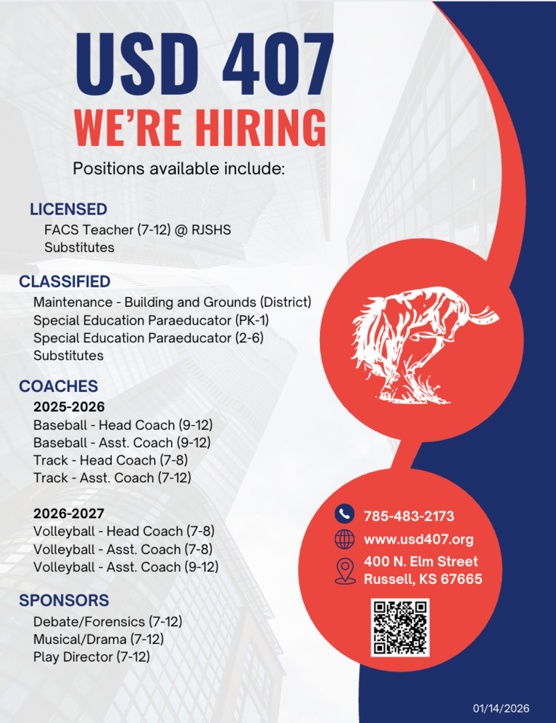 USD 407 Vacancy List