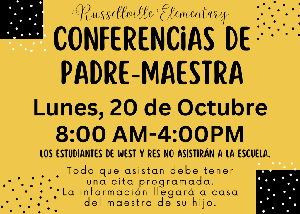 Parent Teacher conference infographic Spanish