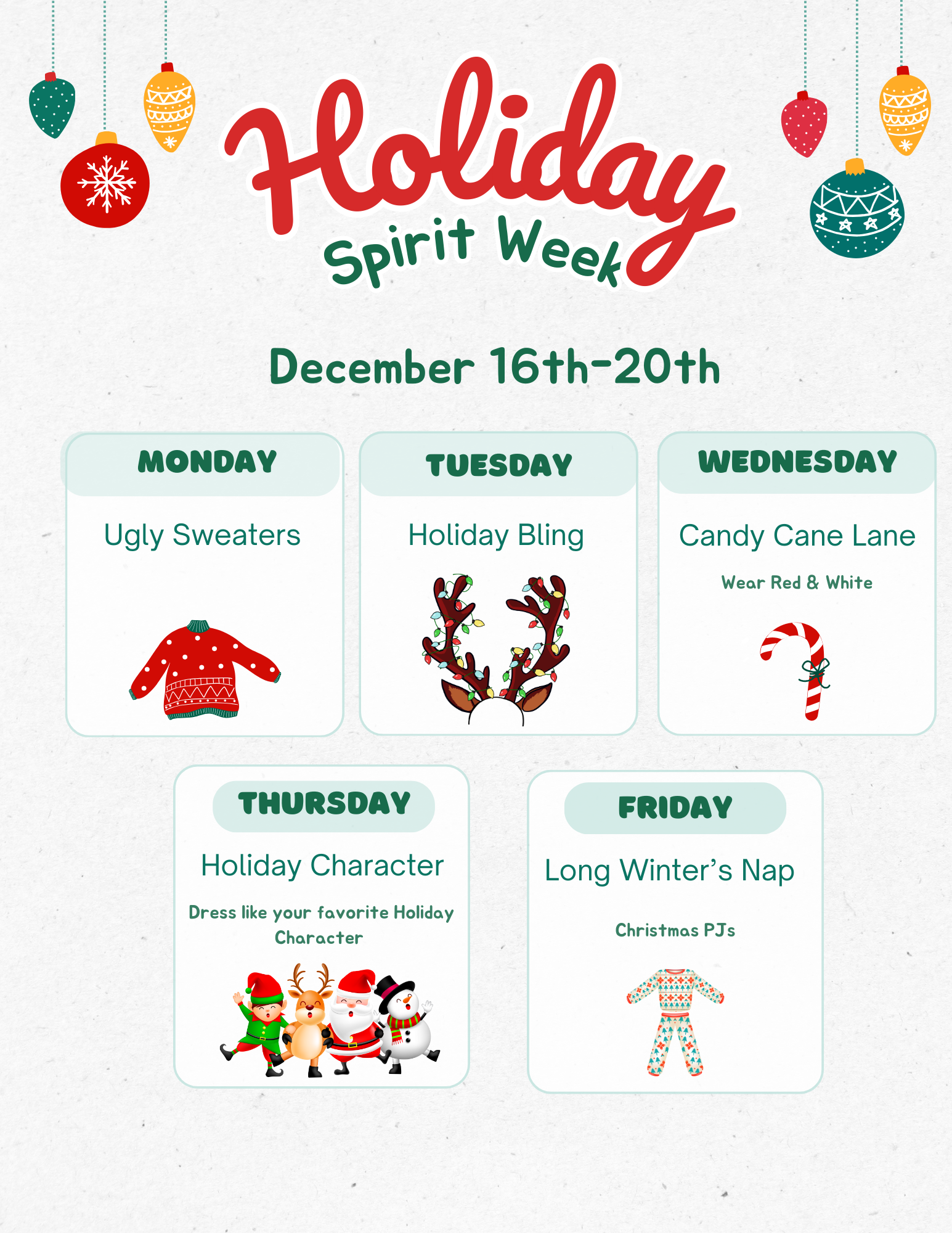 Crawford Holiday Dress Up | Crawford Elementary