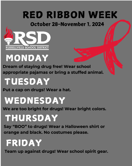 Red Ribbon Week Dress Up Days | Crawford Elementary Red Ribbon Week Dress Up Days | Crawford Elementary