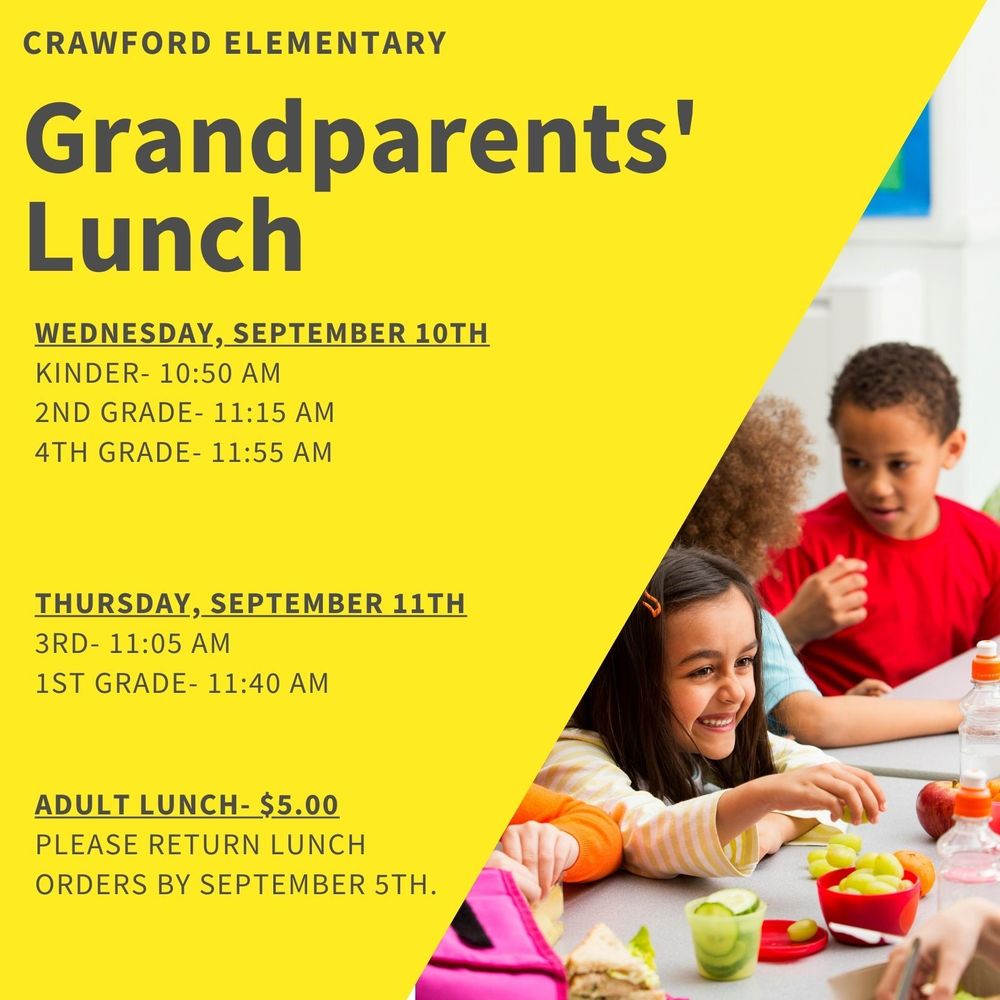 Grandparent's Lunch Schedule