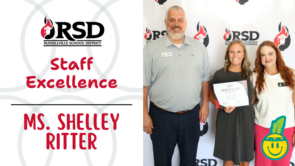 Pictured Shelly Ritter, Haley Jackson and Principal Kordsmeier