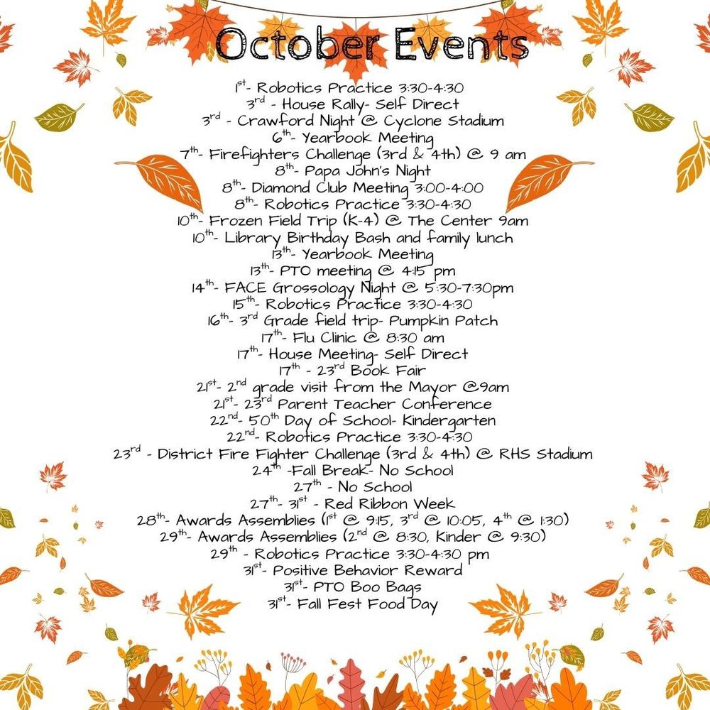 October Events