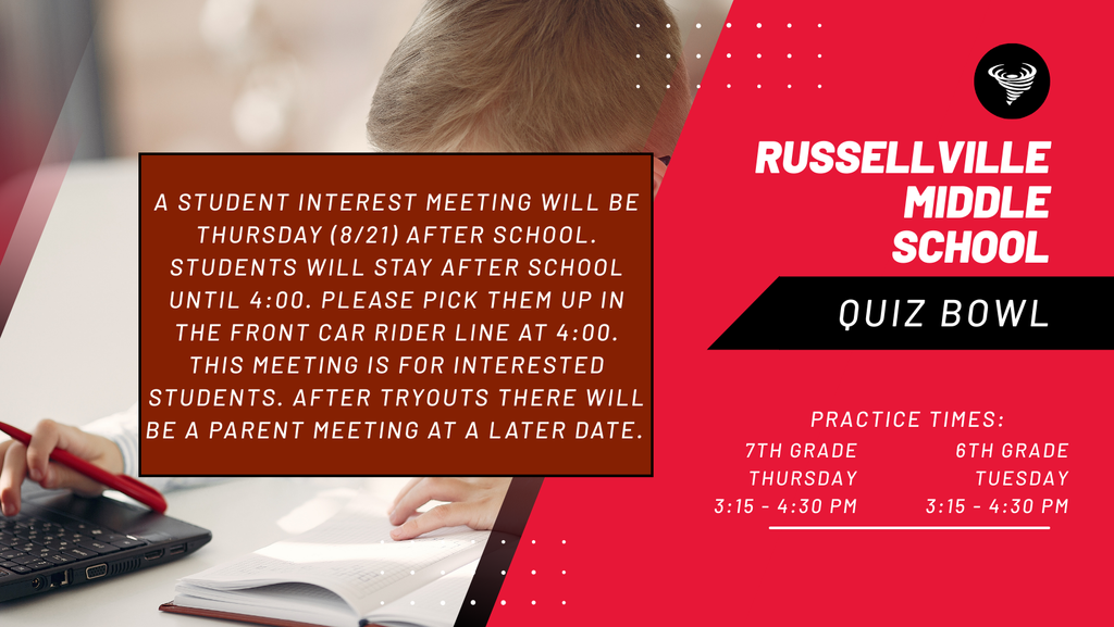 Quiz Bowl Announcement