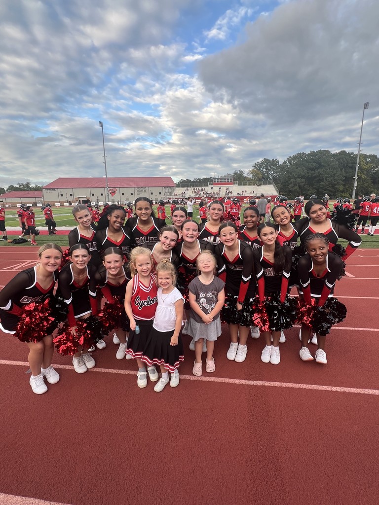 cheer squad with littles