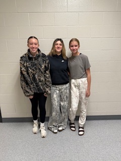 students dressed in camo