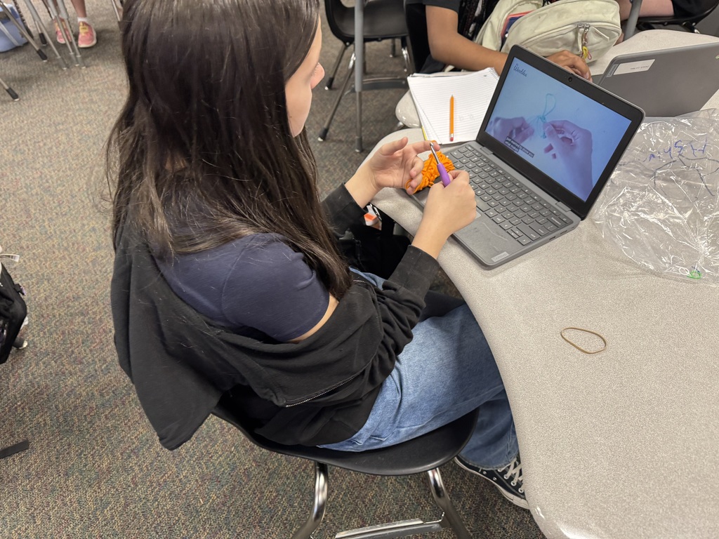 student watching a youtube tutorial