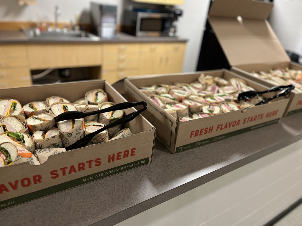 Lunch from McAlister's Deli sponsored by Centennial Bank