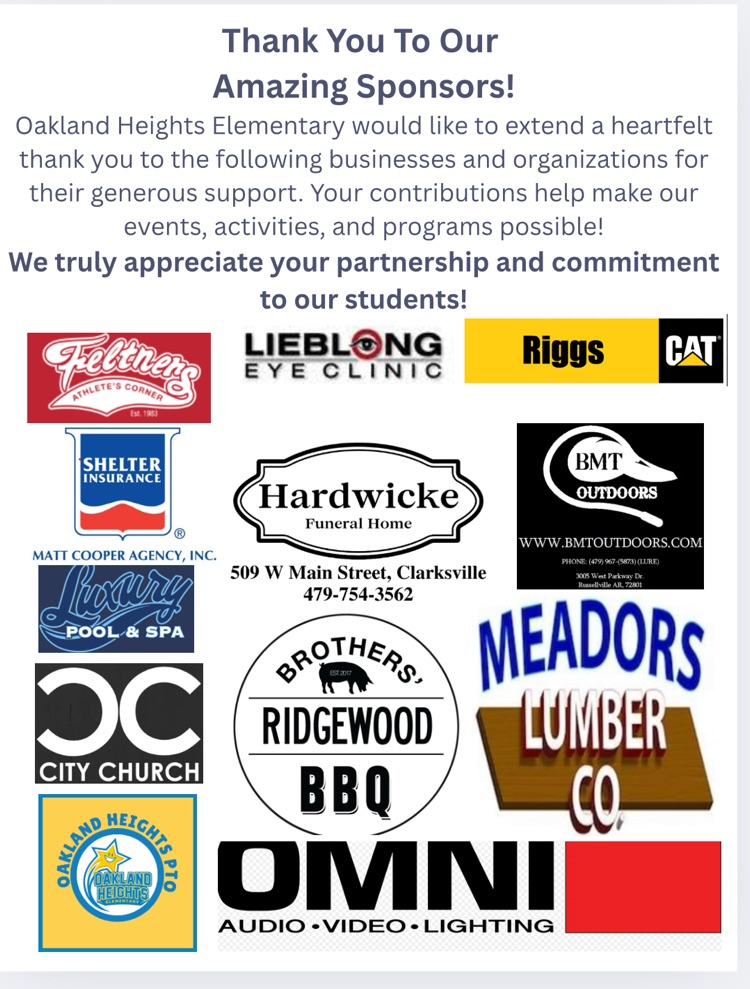 sponsors…thank you