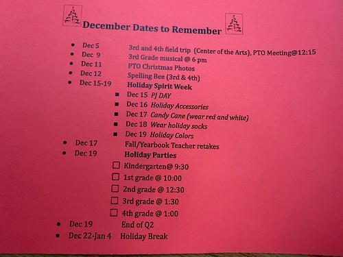 December Dates to Remember
