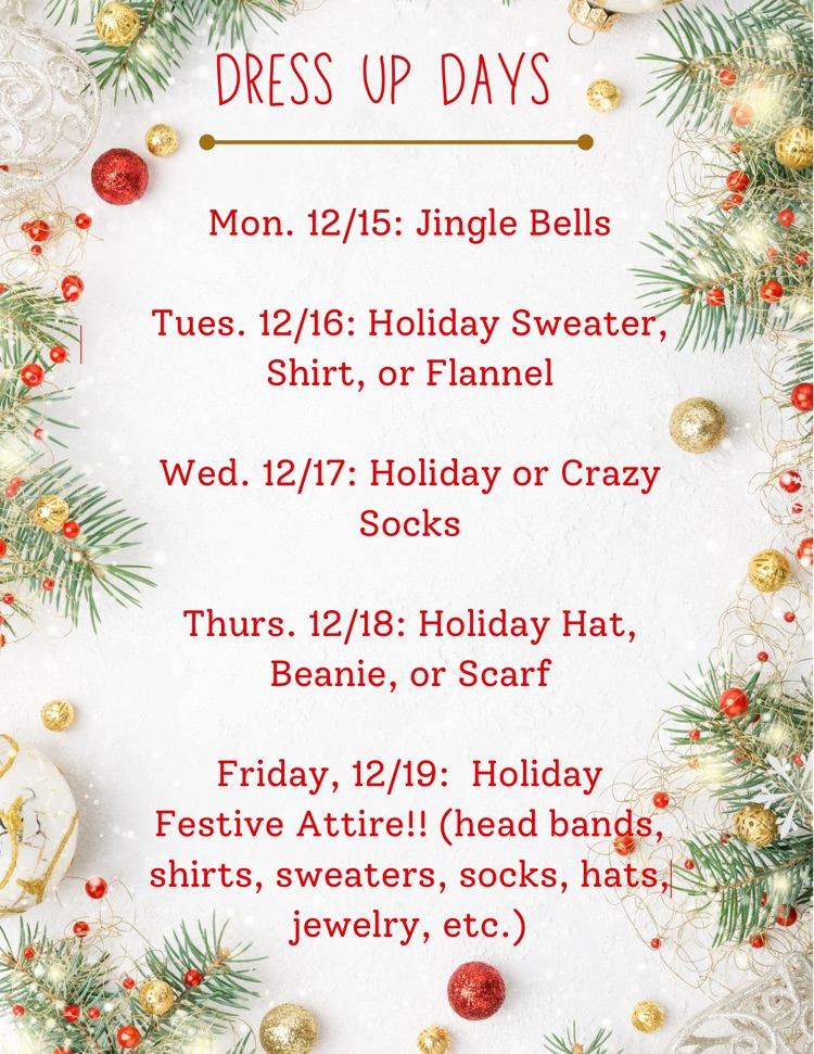 holiday dress up days