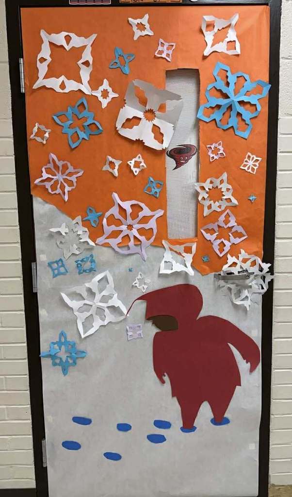 Footprints in the snow