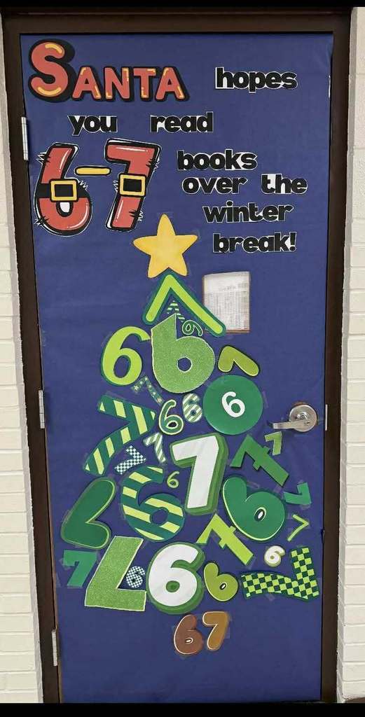 Oh 6-7 Tree hoping you read 6-7 books over break