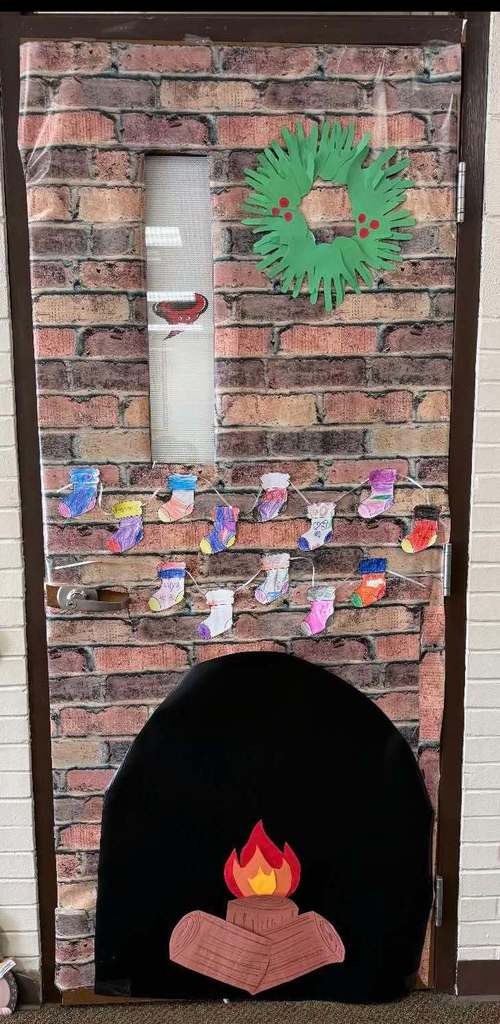 Fireplace with Stockings