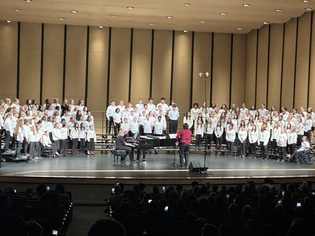 students getting ready to perform