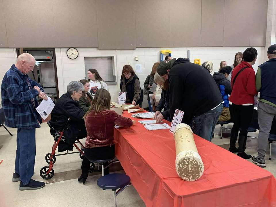 The pipe that held the contents 