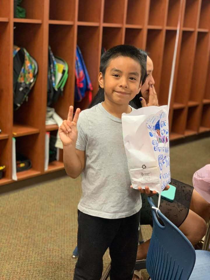 Student on Valentine's Day