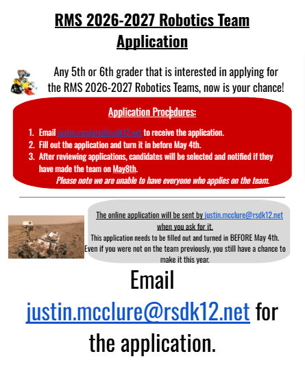 Robotics Team Application