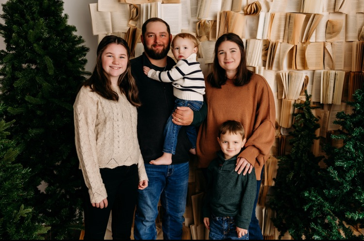 Mrs. pierce and her family