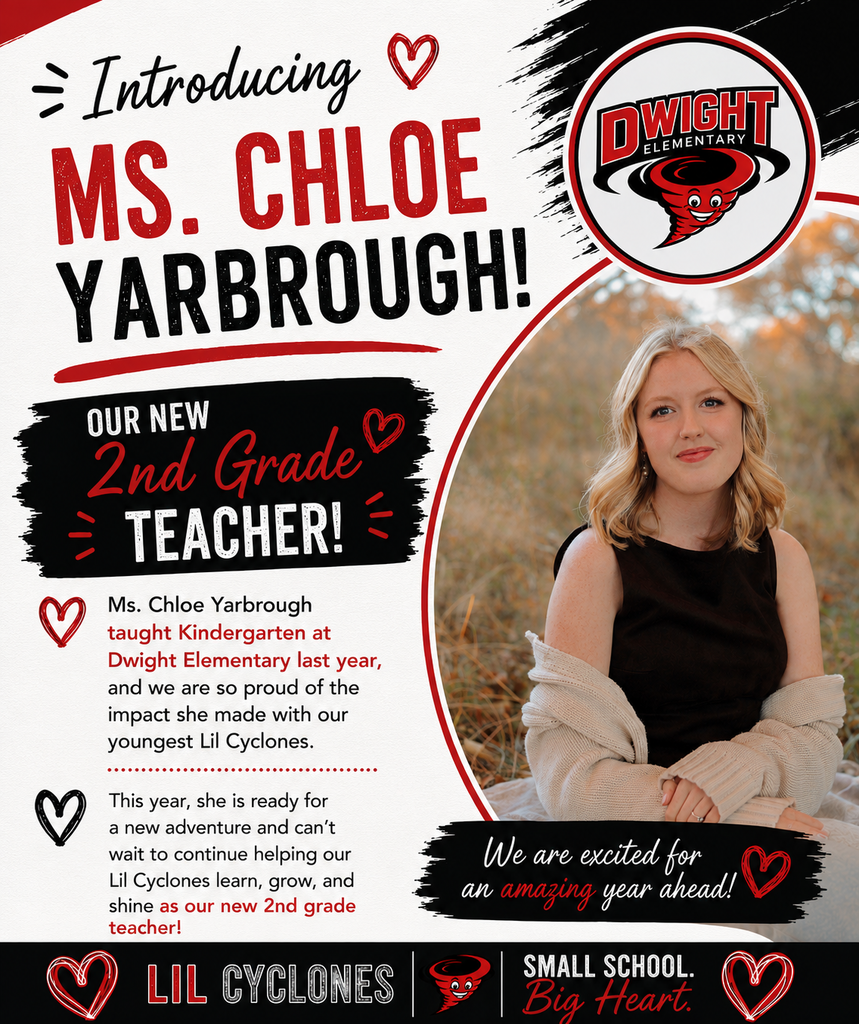 Chloe Yarbrough will be moving from kindergarten to 2nd grade this year!